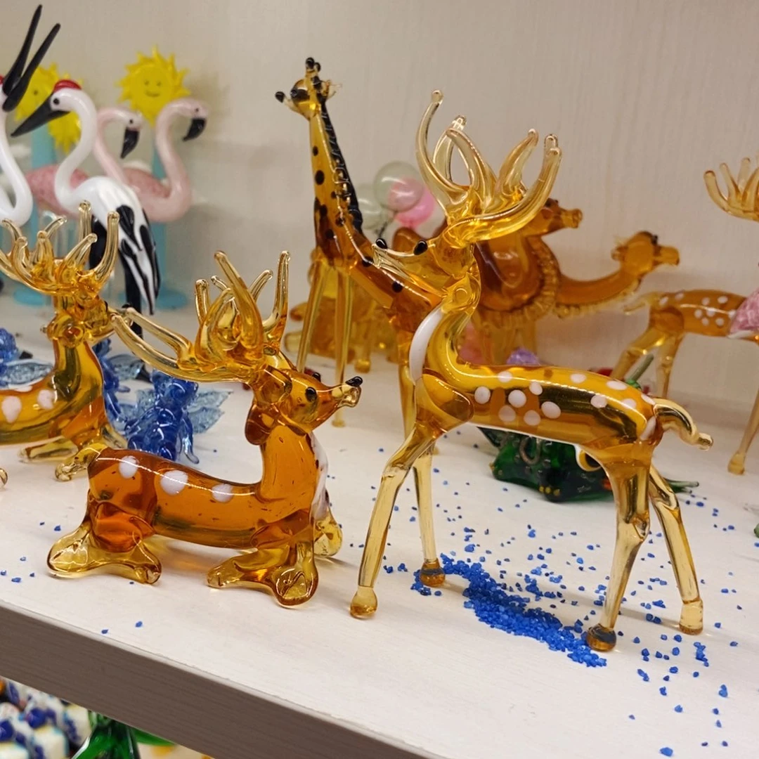 手工艺品琉璃一对