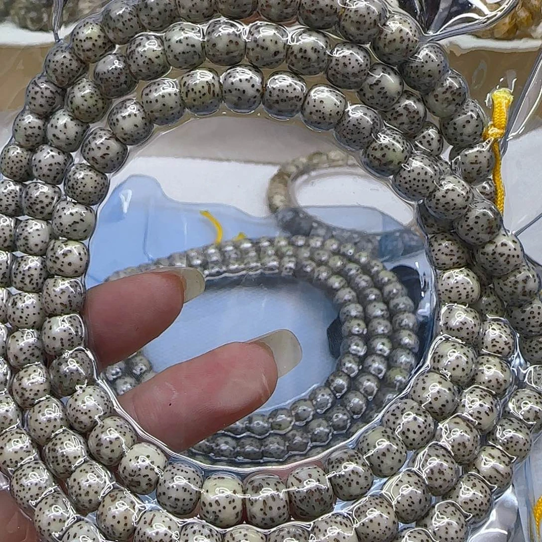 星月菩提手串7入门石玉星月菩提87桶108