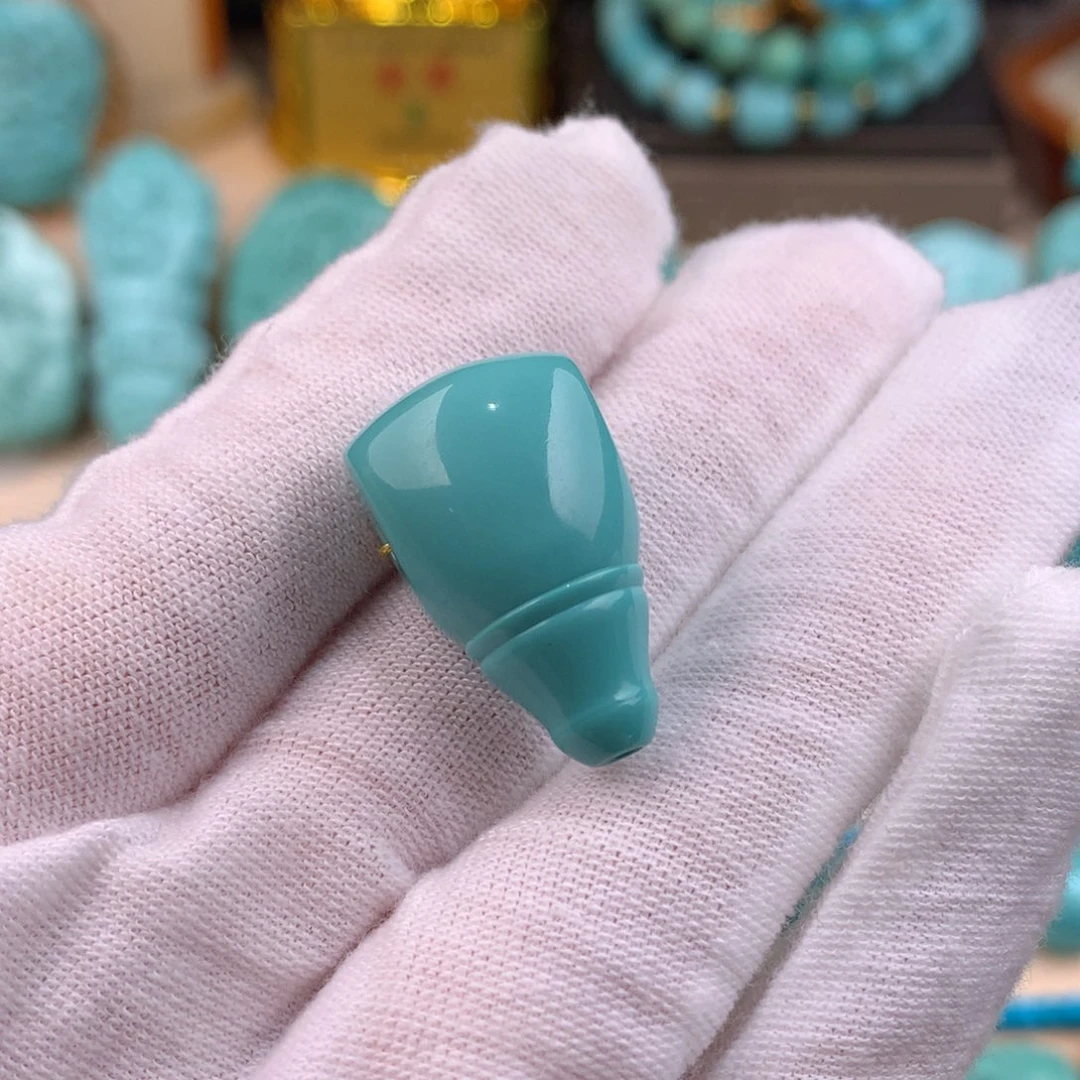 绿松石未镶嵌三通卡14.5