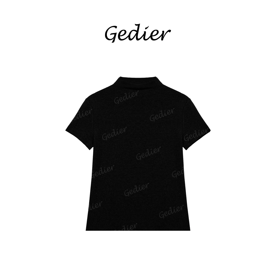 【歌蒂尔Gedier】2025春夏新款时尚百搭圆领T恤 艺菲同款 TG510322Y