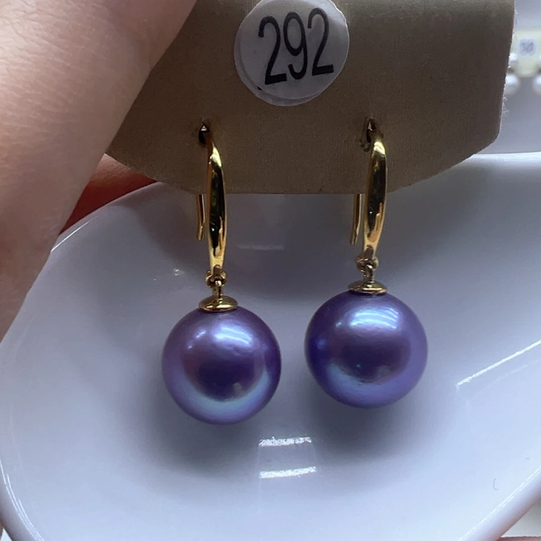 银S925镶嵌淡水珍珠耳饰