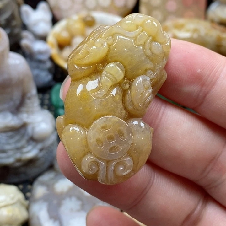 硅化珊瑚（珊瑚玉）颈饰未镶嵌