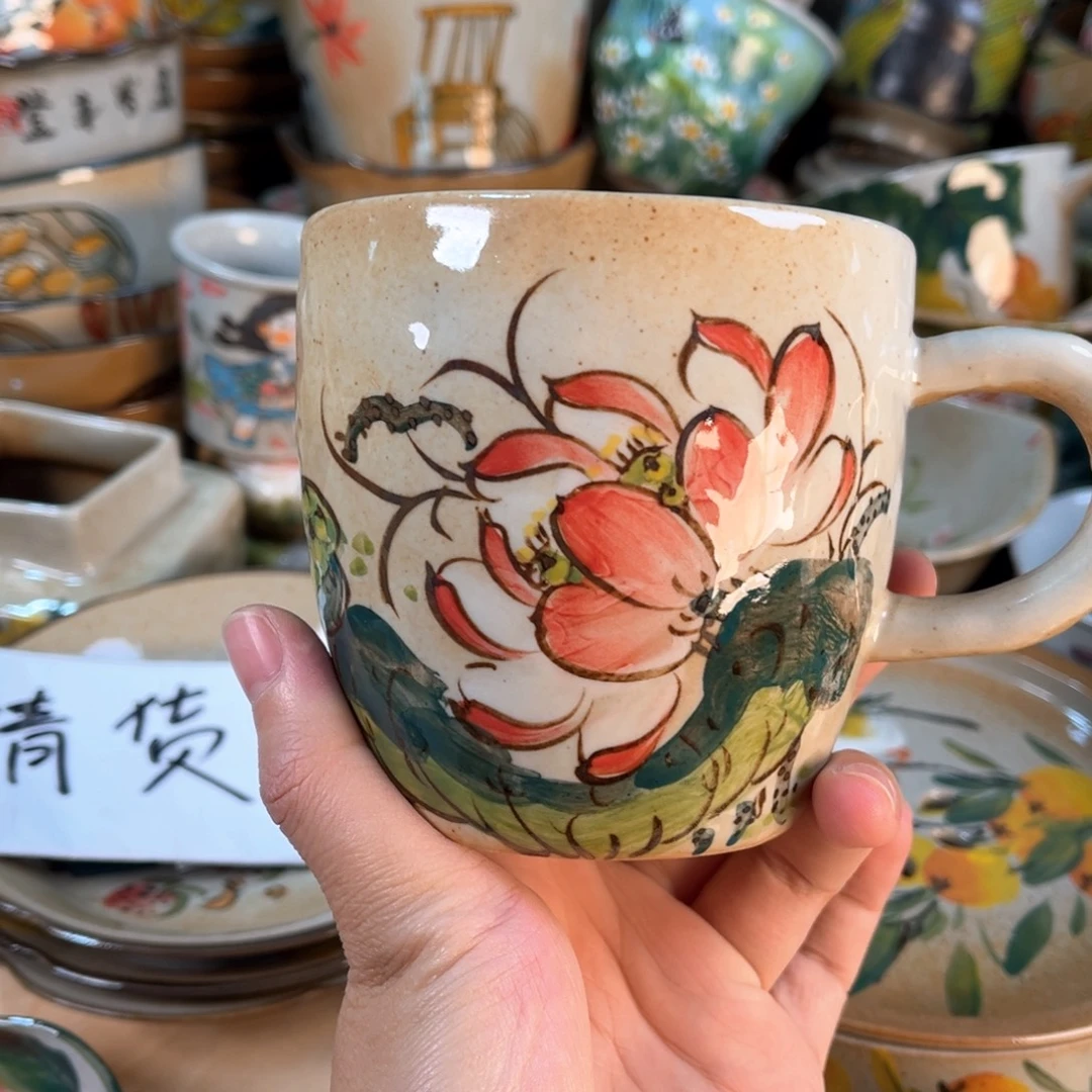 景德镇手工手绘杯