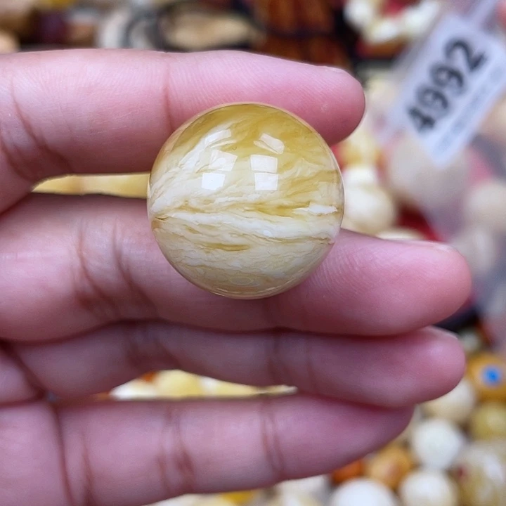 蜜蜡未镶嵌珠宝奇石小坑24.2千层虎皮