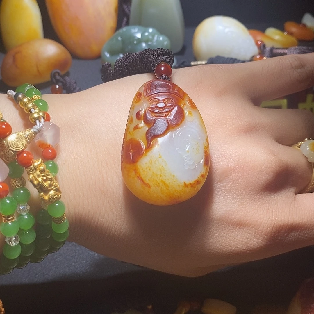 和田玉未镶嵌挂件