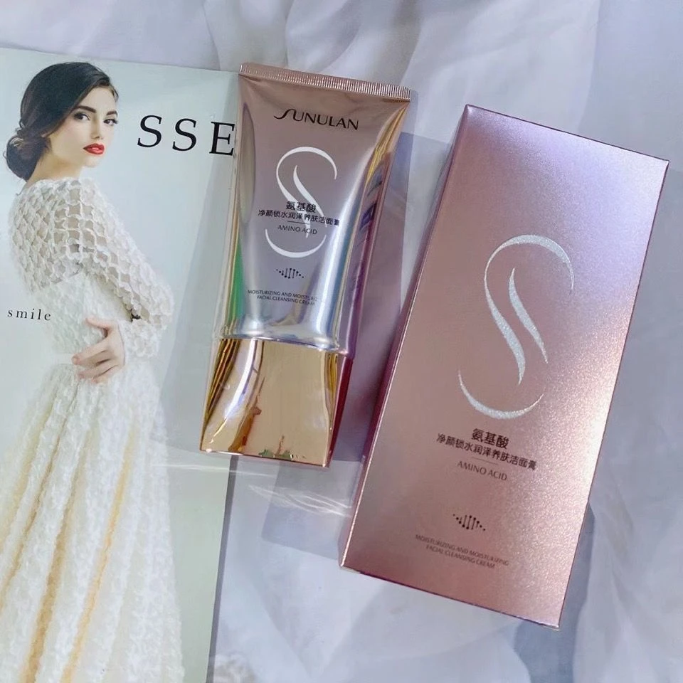 桑芙谰氨基酸精华净颜清透绵柔泡沫清洁肌肤水润洁面膏