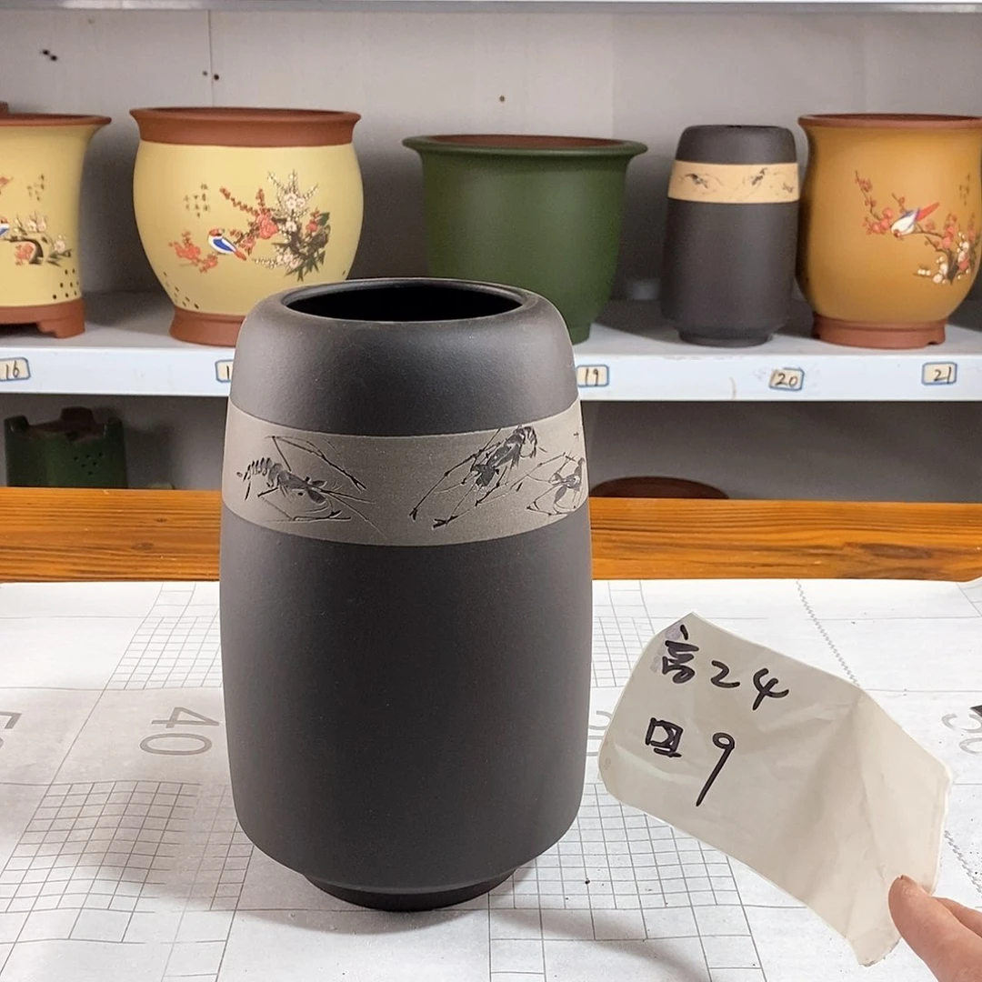 紫砂花盆紫砂兰花盆983