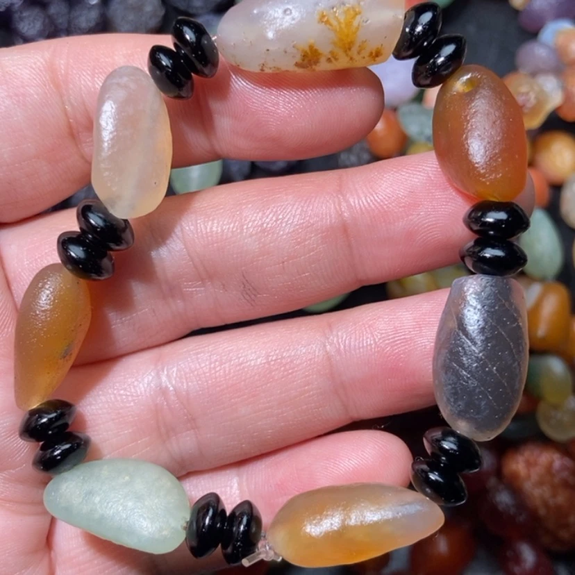 【闪购商品】玛瑙/玉髓项圈合金李*追