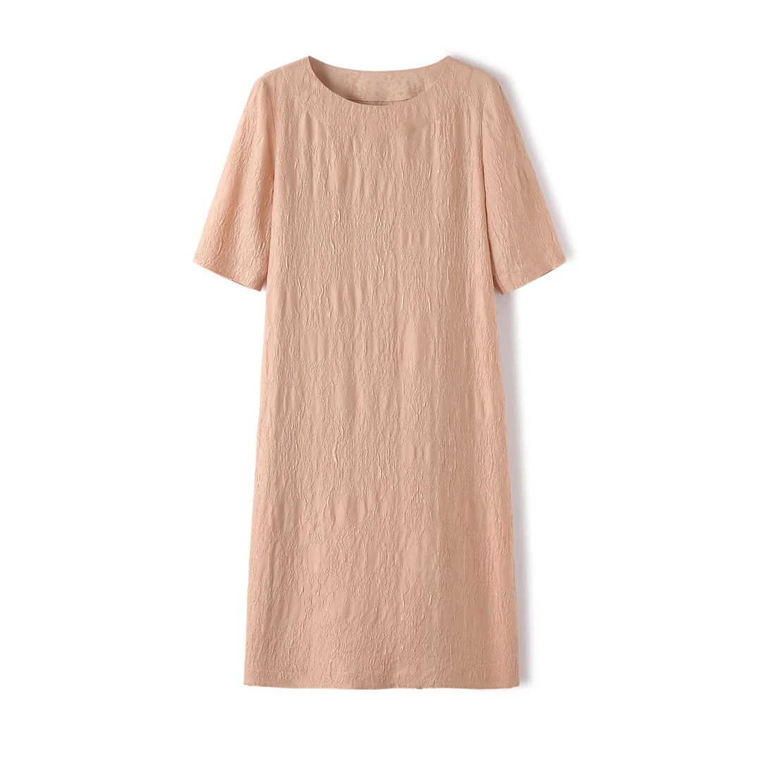 【YASHI】“金粉世家”30姆米重磅冠乐绉蚕丝连衣裙QXX254-ES25X325