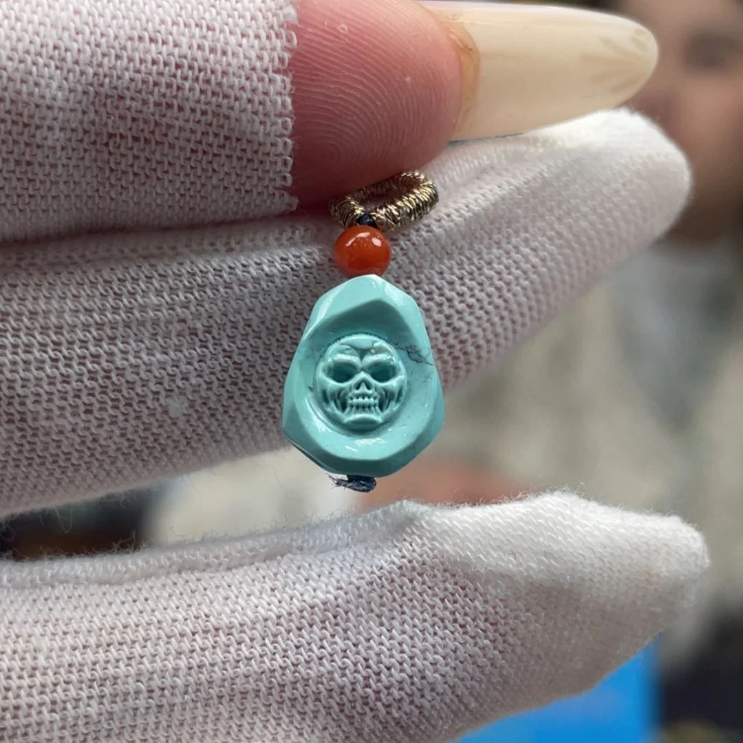 绿松石未镶嵌挂件