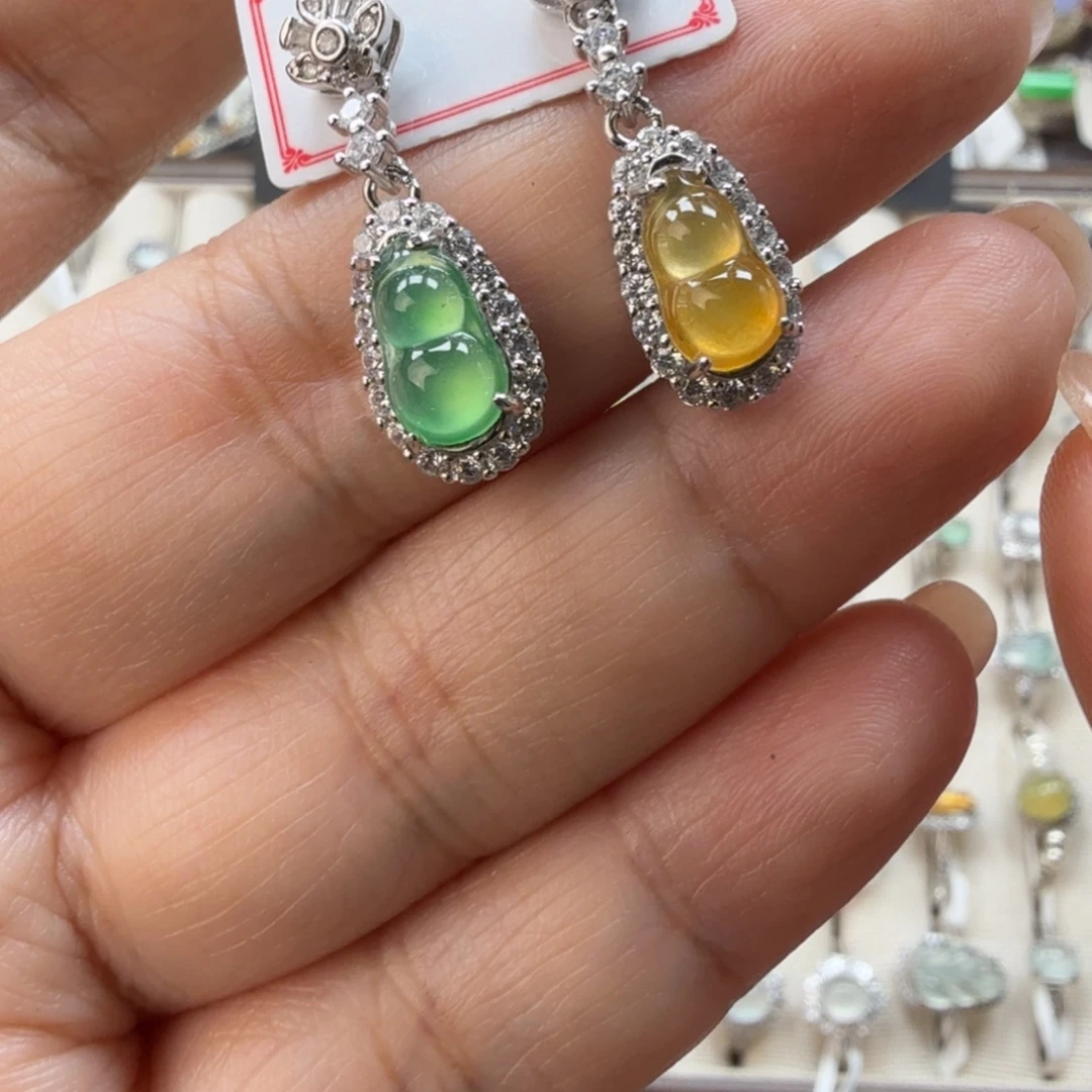 翡翠银S925镶嵌戒指7