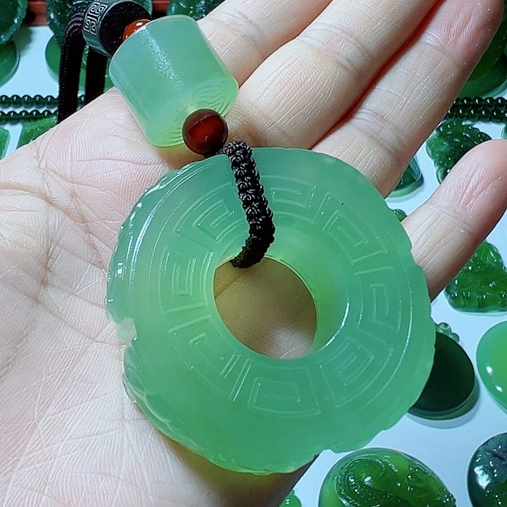 蛇纹石玉未镶嵌手把