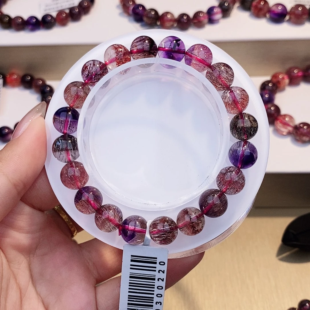 未镶嵌手链水晶黑加仑超七9+