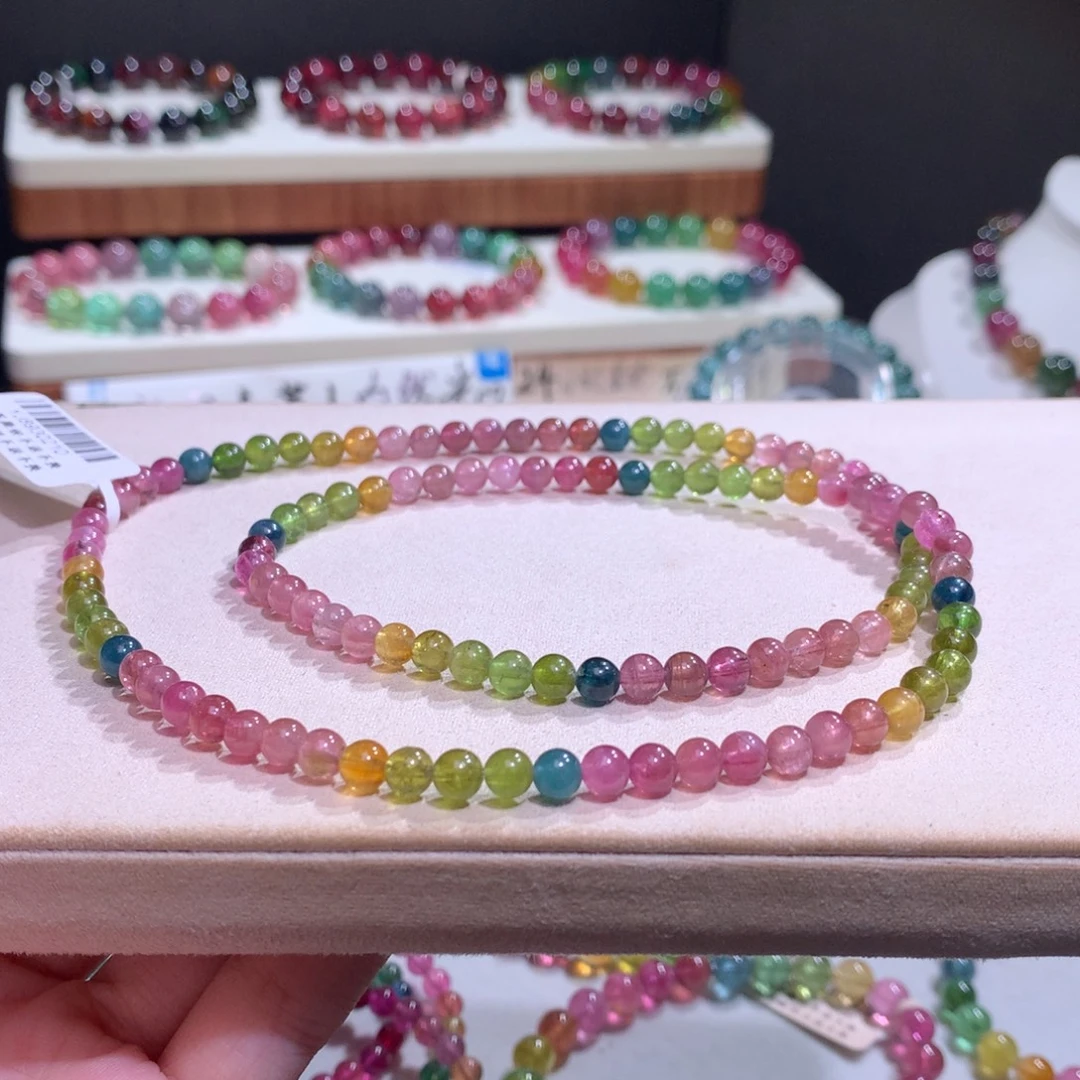 碧玺未镶嵌手链碧玺