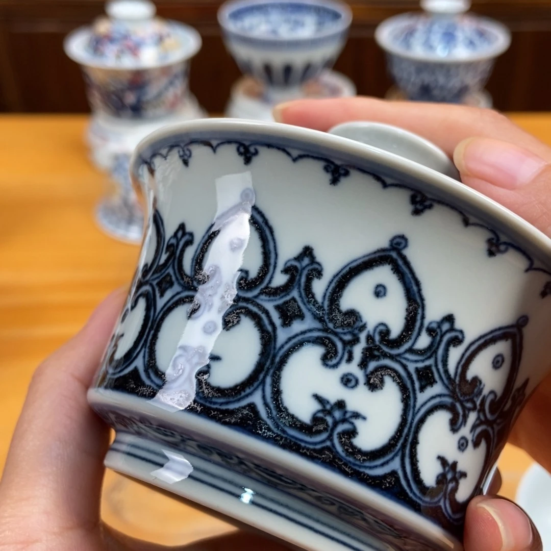 手绘现代茶具非古董