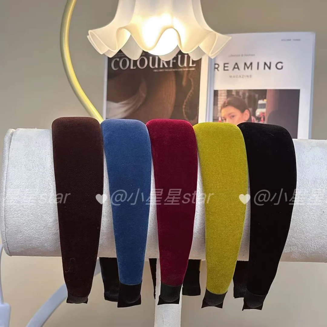 赫本高颅顶发箍高级法式赫本风气质百搭发箍