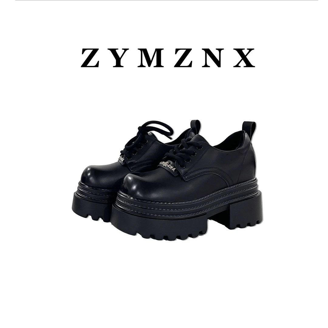 【香奶奶】增高10CM  2024新款时尚厚底内增高休闲潮流乐福鞋9340-9