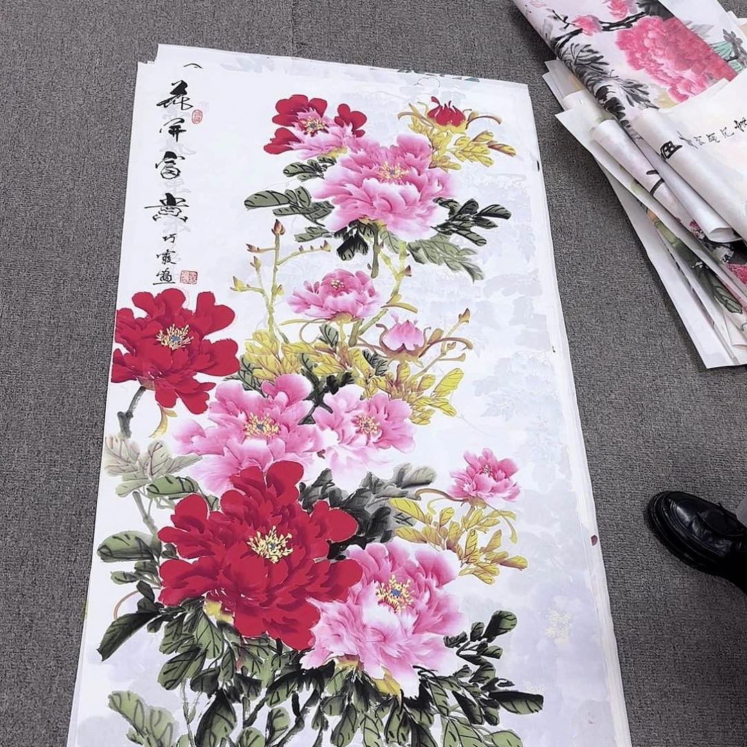国画国画作品多次