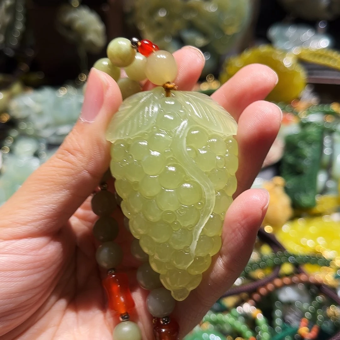 未镶嵌岫玉毛衣链