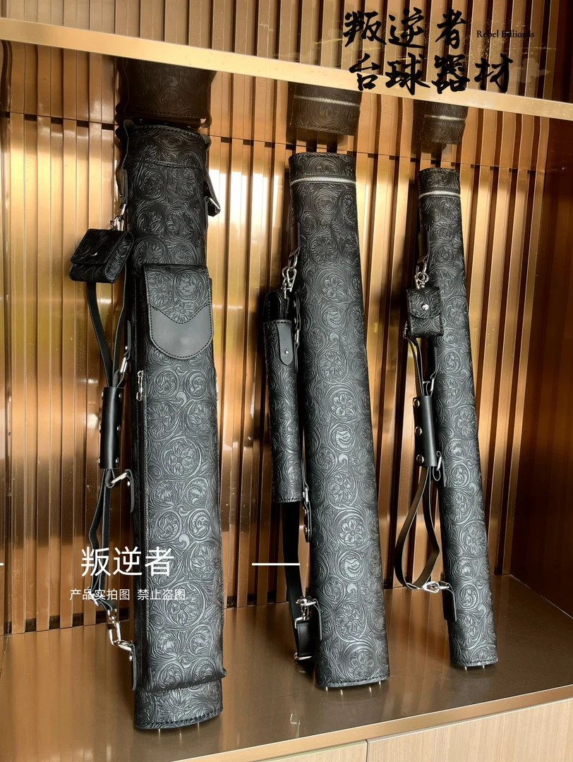 1/2大头九球分体6槽手工缝制专属筒便携式收纳大头杆杆台球杆球包