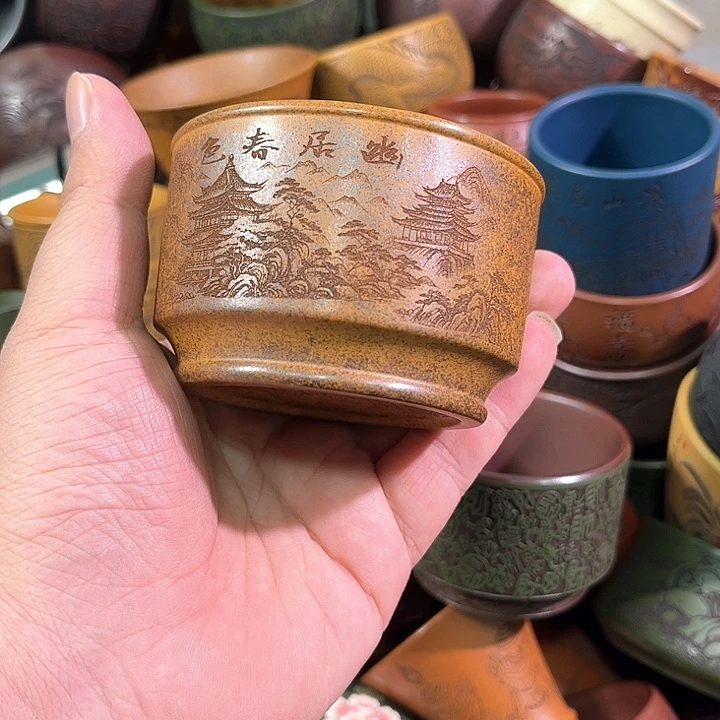 茶杯紫砂全手工紫砂主人杯