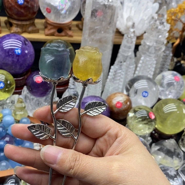 石材天然水晶摆件