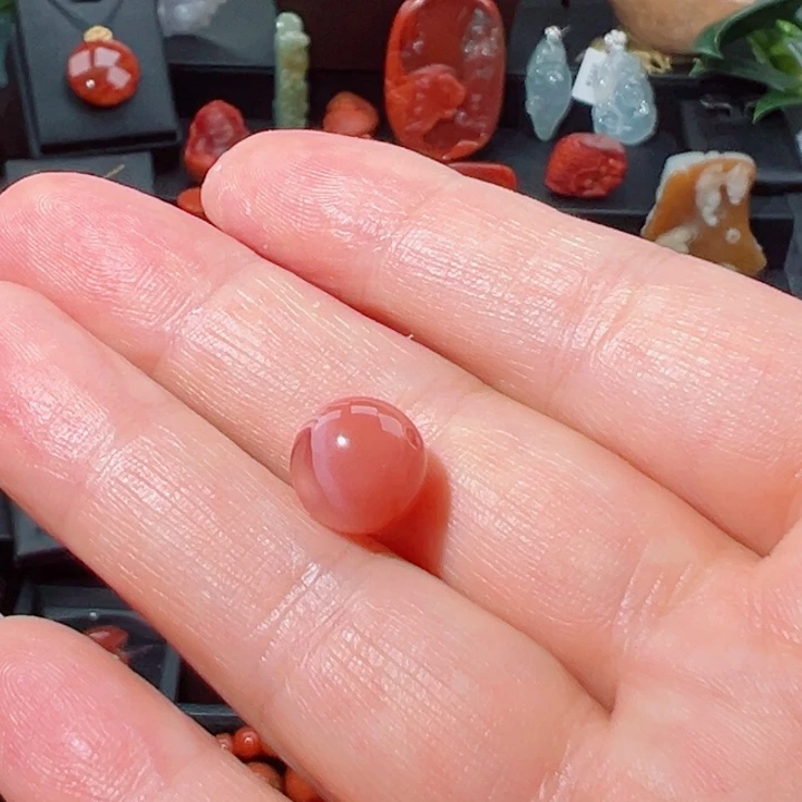 南红玛瑙单珠未镶嵌