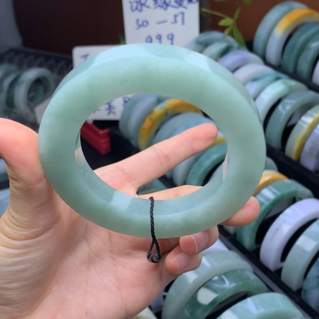 定制翡翠手镯未镶嵌定制不退不换