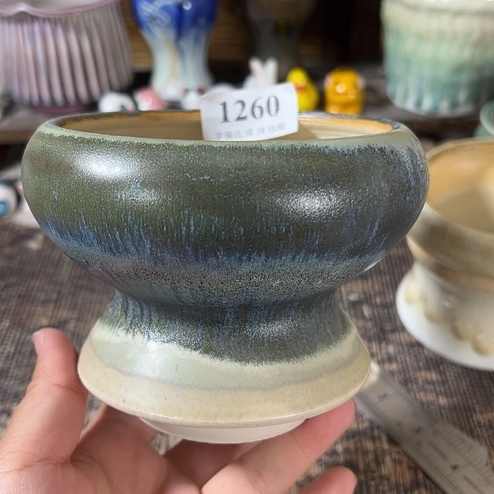 口10 手工花盆满30包邮