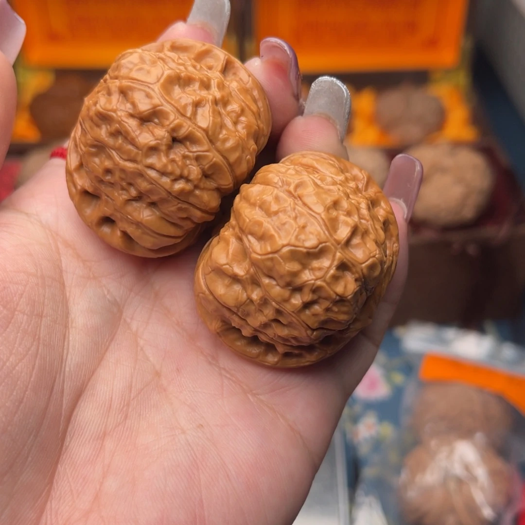 文玩核桃把件橙***饰南瓜墩42