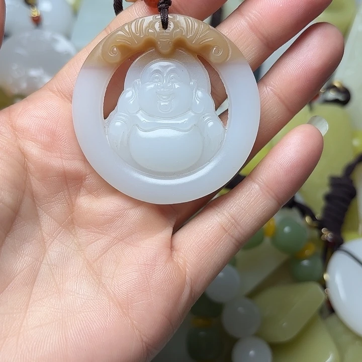 和田玉（糖玉）未镶嵌车挂