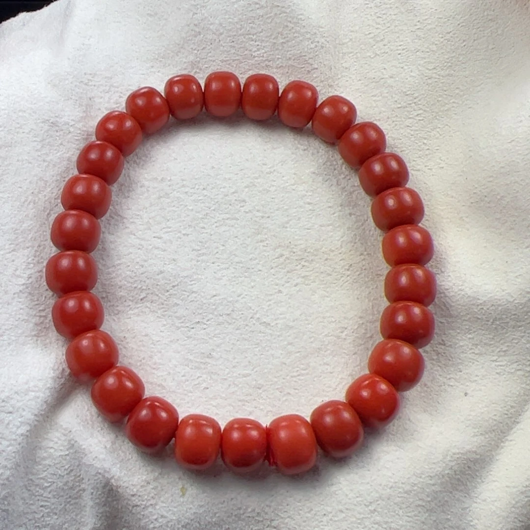 未镶嵌手串南红玛瑙攒****光