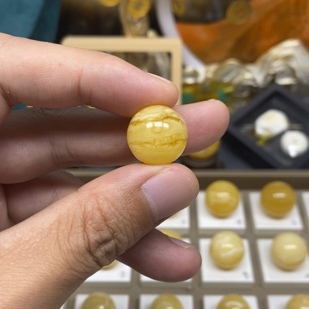 【闪购商品】未镶嵌蜜蜡手链小*哥17圆珠