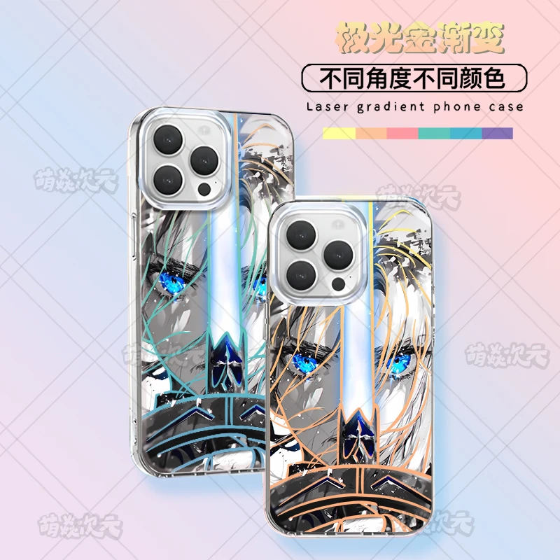 saber呆毛王适用苹果华为VIVO小米OPPO一加二次元极光金手机壳