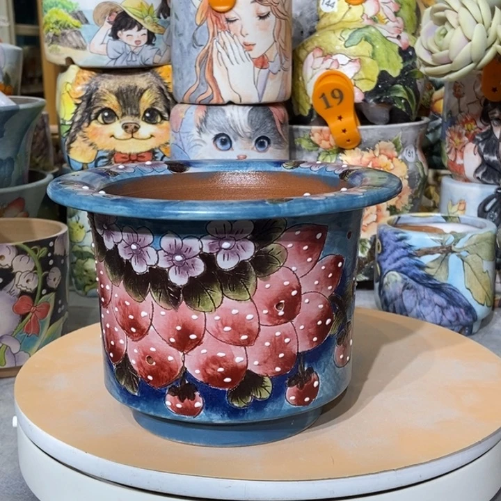 红陶景德镇艺术手绘作品