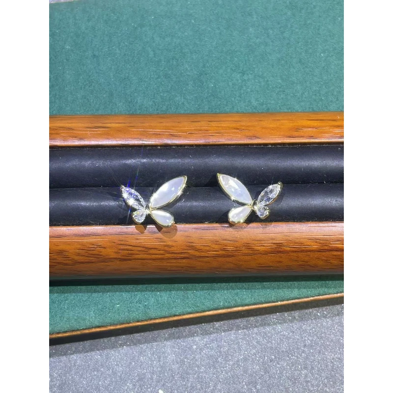 a4760黄色蝴蝶耳钉多样性发货