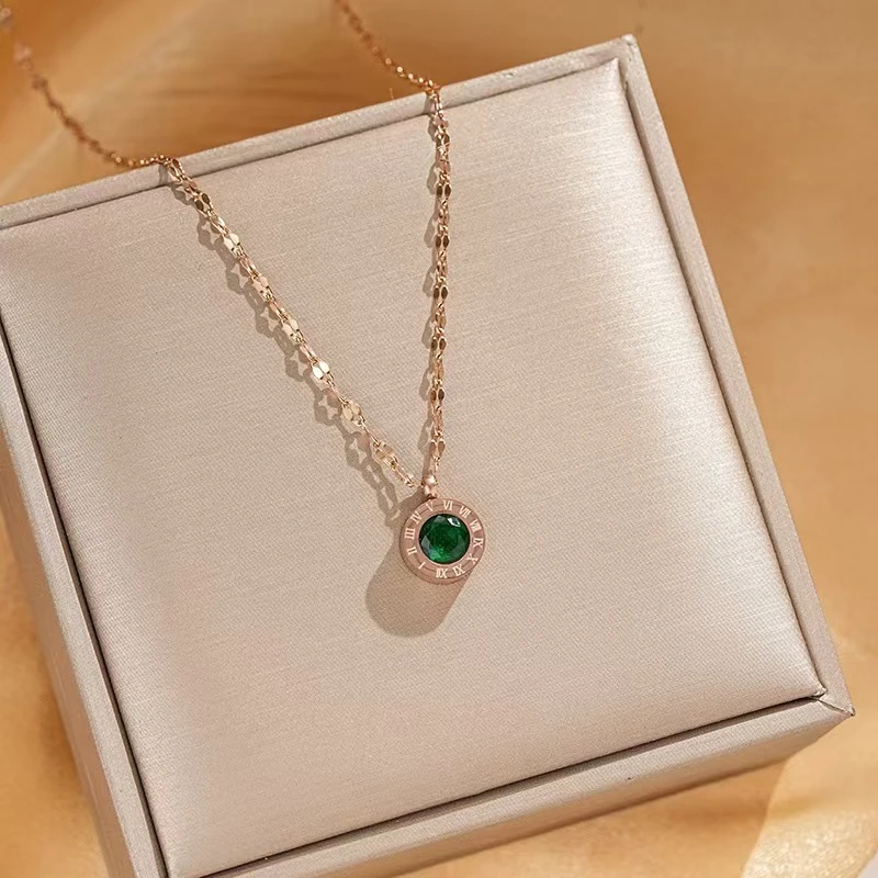 钛钢项链 钛钢项链 A037气质轻奢时尚百搭简约