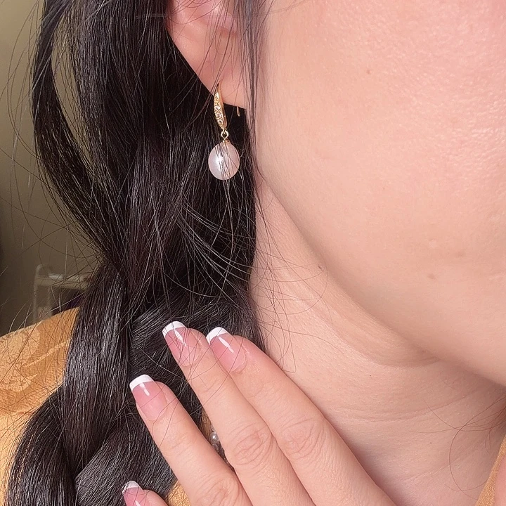 耳饰淡水珍珠合金