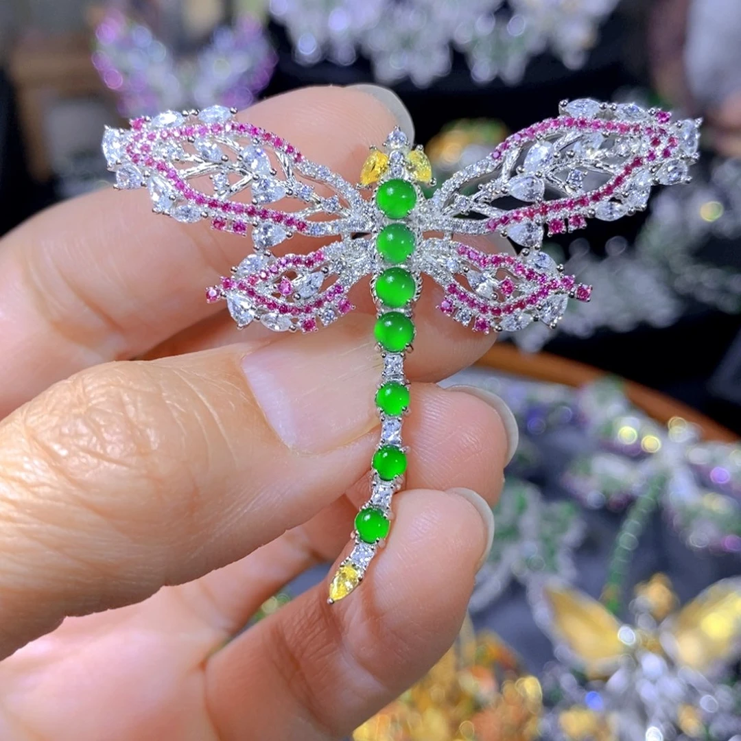 翡翠颈饰银S925镶嵌天然翡翠