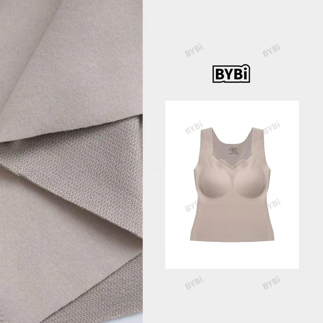 【豆子推荐】6603 秋冬纯欲风V领花边保暖背心舒适打底无痕美背