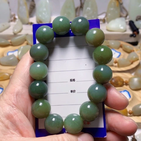 和田玉（青玉）手串未镶嵌