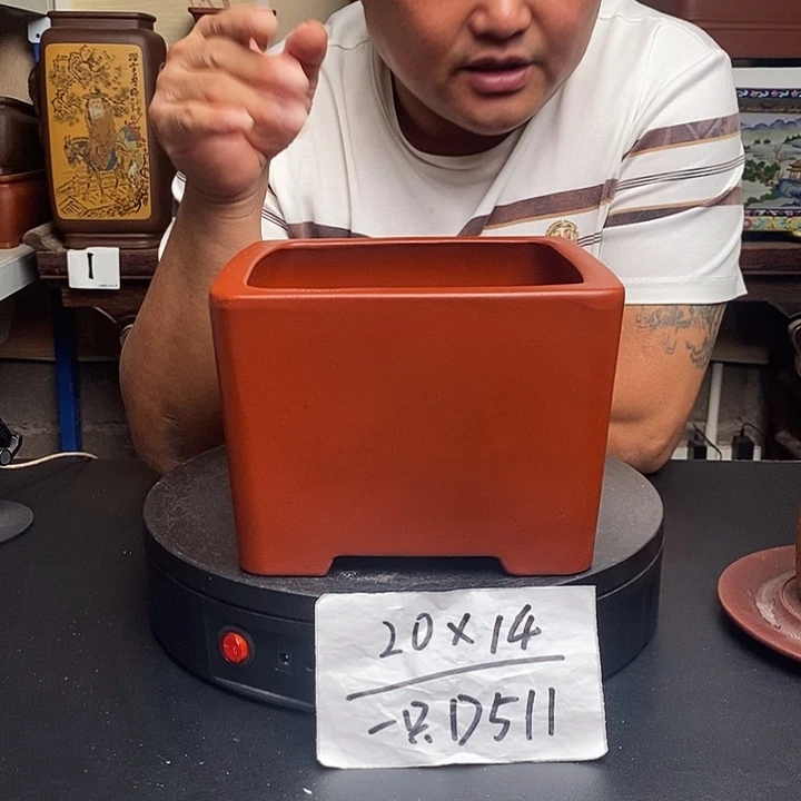 紫砂花盆货号一只D511