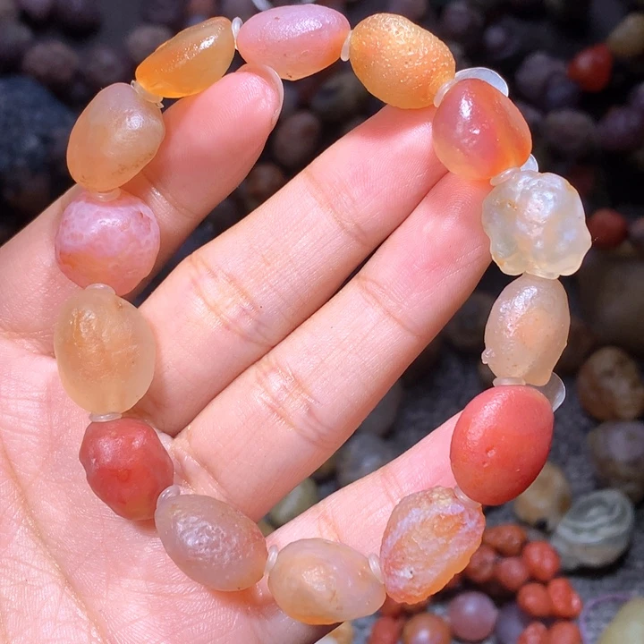 玛瑙/玉髓珠宝半成品未镶嵌紫*牙