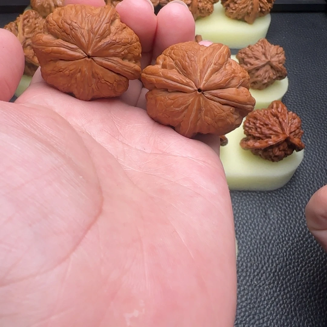 把件文玩核桃天眼元宝四棱