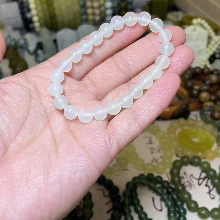 蛇纹石玉未镶嵌手链