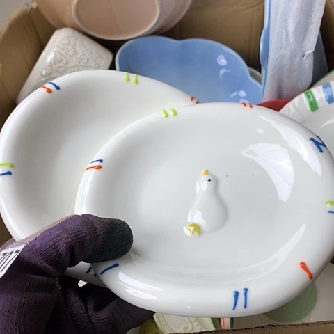 盘陶瓷制品满25拼单发货默认微瑕