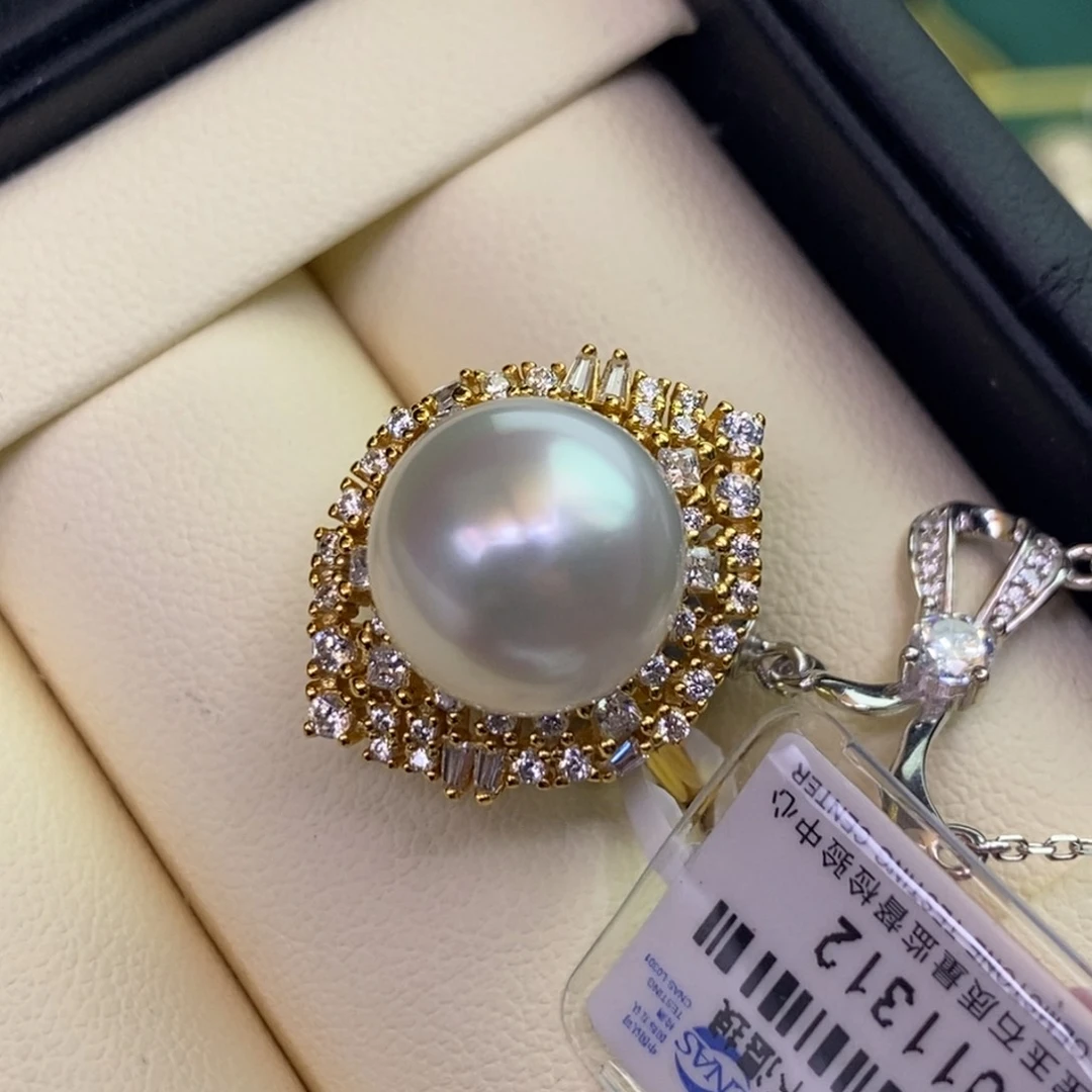 海水珍珠银S925镶嵌戒指