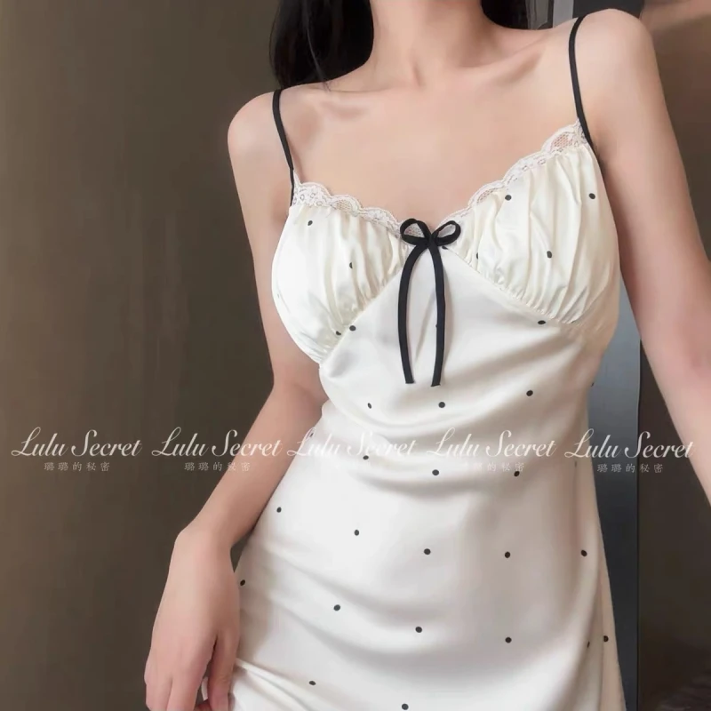 娇软甜心*连衣裙有胸垫高级感选柔软睡衣女蕾丝甜美带胸垫