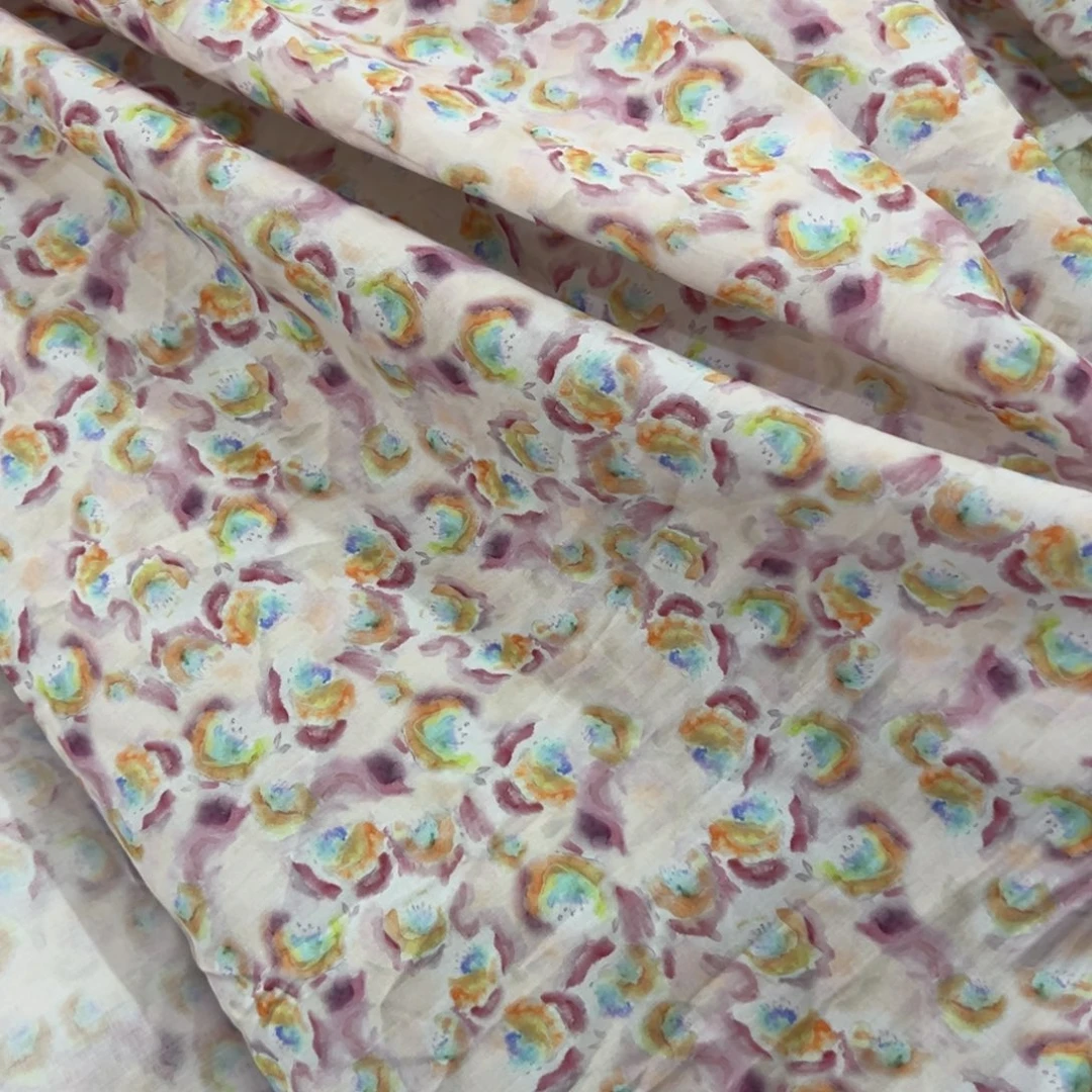 一米价纯棉80支府绸1.4米宽果子布地卷微瑕