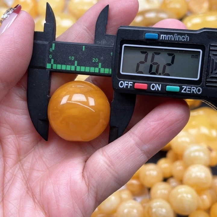 蜜蜡裸石未镶嵌蜜蜡珠子